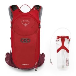 Plecak rowerowy męski Osprey Siskin. Czerwone plecaki męskie Osprey, bez wzorów. W wyprzedaży za 533.00 zł.