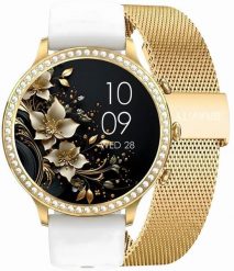 Smartwatch Gravity Złoty Pasek i Bransoleta GT5-2. Żółte zegarki smartwatch Gravity. Za 164.01 zł.