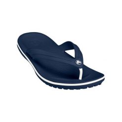 Japonki unisex Crocs Crocband Flip. Niebieskie klapki i japonki męskie Crocs, bez wzorów, z materiału. Za 167.00 zł.