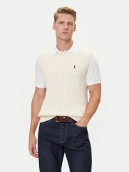 Polo Ralph Lauren Sweter 710979113003 Écru Regular Fit. Kardigany męskie Polo Ralph Lauren, m, bez wzorów, z bawełny, bez ramiączek. Za 739.99 zł.