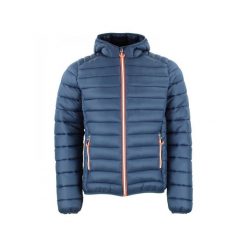 Cienka kurtka z kapturem Peak Mountain. Niebieskie kurtki męskie Peak Mountain, bez wzorów, z puchu, sportowe, bez ramiączek, z kapturem. W wyprzedaży za 319.00 zł.