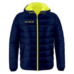 Kurtka Givova Olanda męska 4XS. Niebieskie kurtki męskie Givova, na zimę, m, bez wzorów, sportowe, bez ramiączek, bez kaptura. Za 242.99 zł.