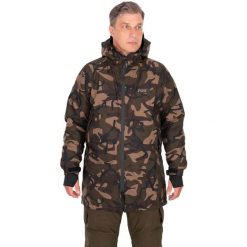 Kurtka Męska Wędkarska Wodoodporna Fox Sherpa-Tec 3/4 Jacket Ltd. Brązowe kurtki męskie FOX, m, bez wzorów, sportowe, bez ramiączek, bez kaptura. Za 652.99 zł.