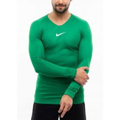 Koszulka Termoaktywna Mężczyzna Nike Długi Rękaw Longsleeve Dry Park roz. S. Zielone bielizna termoaktywna męska Nike, m, bez wzorów, z materiału, bez ramiączek, na fitness i siłownię, dri-fit (nike). Za 85.00 zł.