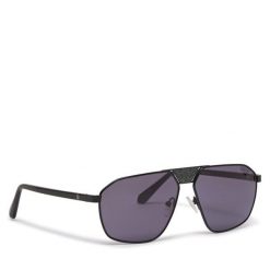 Okulary przeciwsłoneczne Guess. Czarne okulary przeciwsłoneczne męskie Guess, z aplikacjami. Za 629.99 zł.