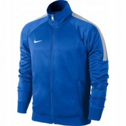 Kurtka Męska Trening Team Club. Niebieskie kurtki treningowe męskie Nike, m, bez wzorów, bez kaptura, na fitness i siłownię. Za 175.99 zł.