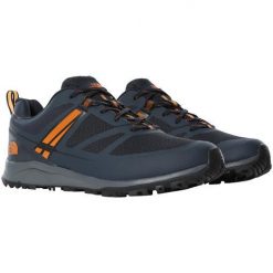 Buty trekkingowe męskie The North Face M Litewave Futurelight. Niebieskie buty trekkingowe męskie The North Face, bez wzorów, sportowe, bez obcasa, bez zapięcia. Za 432.00 zł.