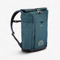 Plecak turystyczny Quechua Escape 500 Rolltop 23 litry. Niebieskie plecaki męskie QUECHUA, bez wzorów. Za 169.96 zł.