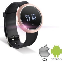Smartwatch w kolorze czarno-różowozłotym. Zegarki smartwatch La Coque Française. W wyprzedaży za 217.95 zł.