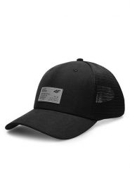 4F Czapka z daszkiem 4FSS23ACABM130 Czarny. Czarne czapki męskie 4f, bez wzorów, z materiału. Za 49.99 zł.