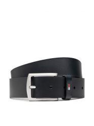 Tommy Hilfiger Pasek Męski New Denton 3.5 AM0AM08360 Czarny. Czarne paski męskie Tommy Hilfiger, bez wzorów, ze skóry. Za 139.99 zł.