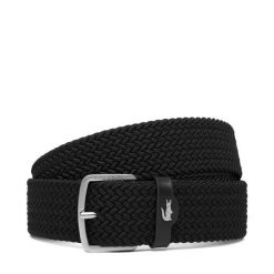 Pasek Męski Lacoste. Czarne paski męskie Lacoste, bez wzorów. Za 269.99 zł.
