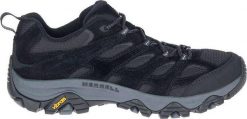 Buty trekkingowe męskie Merrell Moab 3 Vent czarne r. 42. Czarne buty trekkingowe męskie Merrell, bez wzorów, bez zapięcia. Za 417.90 zł.