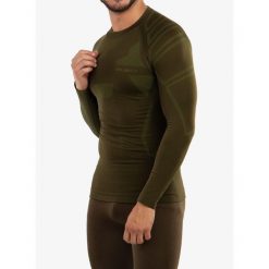 Bluza termoaktywna męska Brubeck Ranger Protect. Zielone bielizna termoaktywna męska Brubeck, m, bez wzorów, bez ramiączek. Za 144.99 zł.