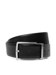 Lacoste Pasek RC4097 Czarny. Czarne paski męskie Lacoste, bez wzorów, ze skóry. Za 289.99 zł.