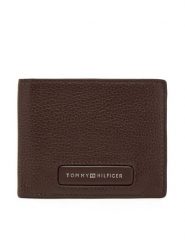 Tommy Hilfiger Portfel Th Monogram Mini Cc Wallet AM0AM13251 Brązowy. Brązowe portfele męskie Tommy Hilfiger, bez wzorów, ze skóry. Za 139.99 zł.