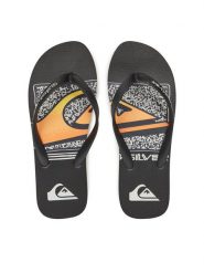Quiksilver Japonki AQYL101371 Czarny. Czarne klapki i japonki męskie Quiksilver, bez wzorów, z tworzywa sztucznego. Za 49.99 zł.