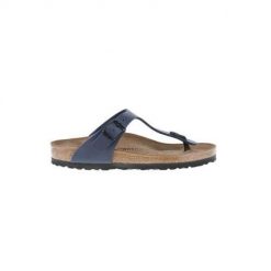 Japonki męskie Birkenstock Gizeh BF. Niebieskie klapki i japonki męskie Birkenstock, bez wzorów, z materiału. Za 518.00 zł.