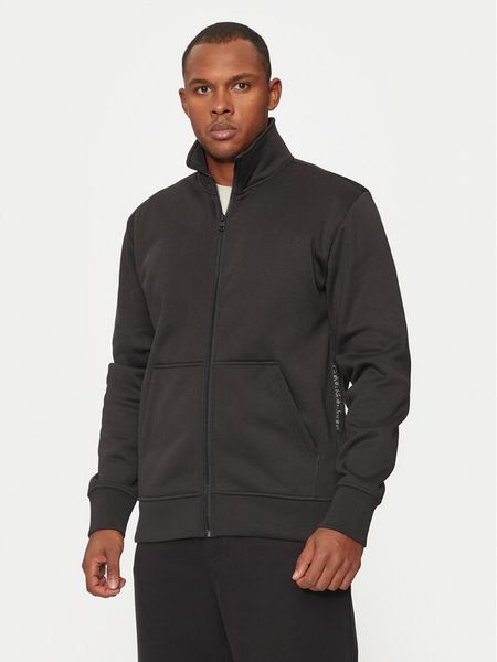 Calvin Klein Jeans Bluza J30J326778 Czarny Regular Fit. Czarne bluzy rozpinane męskie Calvin Klein Jeans, m, bez wzorów, z jeansu, bez ramiączek, bez kaptura. Za 289.99 zł.