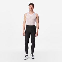 Spodnie rowerowe szosowe Van Rysel Endurance zimowe. Czarne szorty sportowe męskie VAN RYSEL, bez wzorów, z polaru, sportowe. Za 179.99 zł.
