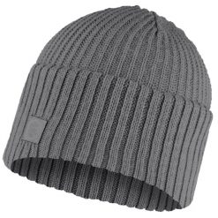 Czapka zimowa Knitted Rutger. Szare czapki męskie Buff, na zimę, bez wzorów, sportowe. Za 81.99 zł.