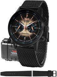 Zegarek męski Vostok Europe VK64-560C691-SET czarny. Czarne zegarki męskie Vostok Europe. Za 1,900.00 zł.