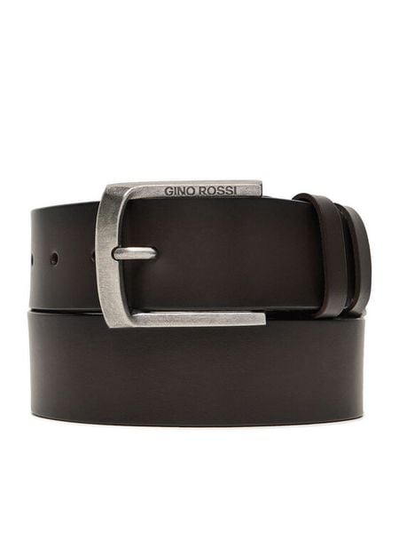 Gino Rossi Pasek C-JAMES-ZP24001 Brązowy. Brązowe paski męskie Gino Rossi, bez wzorów, ze skóry. Za 139.99 zł.