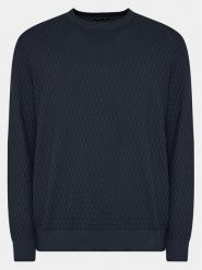 Sisley Sweter 1098S1033 Granatowy Regular Fit. Niebieskie kardigany męskie Sisley, l, bez wzorów, z bawełny, bez ramiączek. Za 279.99 zł.
