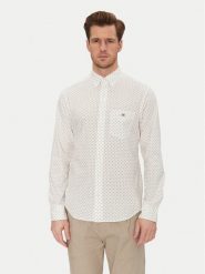 Gant Koszula 3250056 Biały Regular Fit. Białe koszule męskie Gant, m, bez wzorów, z bawełny, bez kołnierzyka, bez ramiączek. Za 289.99 zł.
