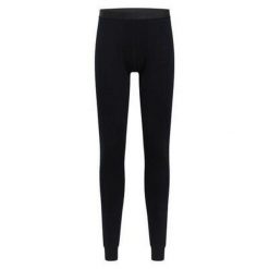 Legginsy męskie Odlo BL BOTTOM long MERINO. Czarne bielizna termoaktywna męska Odlo, m, bez wzorów, bez ramiączek, narciarskie. Za 365.04 zł.
