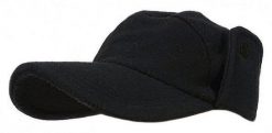 Czarna Jesienno-Zimowa Męska Czapka z Daszkiem -Pako Jeans- z Nausznikami, Bejsbolówka. Czarne czapki męskie Pako Jeans, na zimę, bez wzorów, z jeansu. Za 49.00 zł.