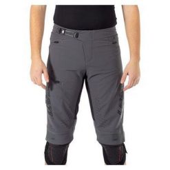 Spodenki rowerowe LEATT Shorts MTB Gravity 4.0. Szare szorty sportowe męskie LEATT, bez wzorów, sportowe. W wyprzedaży za 584.10 zł.