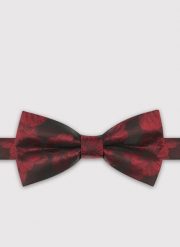 PAKO LORENTE - Bordowa mucha męska we wzór kwiatowy. Czerwone krawaty i muchy męskie Pako Lorente, bez wzorów, z poliesteru, eleganckie. Za 99.99 zł.