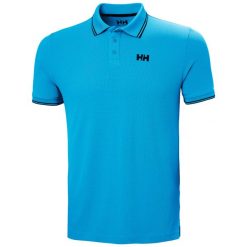 Polo Helly Hansen Kos. Niebieskie koszulki polo męskie Helly Hansen, m, bez wzorów, z materiału, eleganckie, bez kołnierzyka, bez ramiączek. Za 308.00 zł.