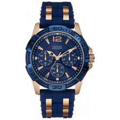 Guess Mens Sport Oasis W0366G4. Niebieskie zegarki sportowe Guess. W wyprzedaży za 710.00 zł.