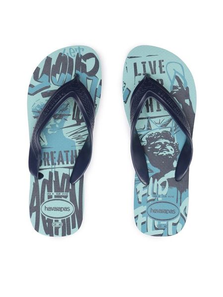 Havaianas Japonki 41402842404 Niebieski. Niebieskie klapki i japonki męskie Havaianas, bez wzorów, z syntetyku. Za 59.99 zł.
