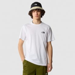 T-Shirt Simple Dome Rozmiar S Biały - NF0A87NGFN4. Białe t-shirty sportowe męskie The North Face, m, bez wzorów, sportowe, bez ramiączek. Za 201.00 zł.
