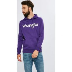 Wrangler - Bluza. Szare bluzy nierozpinane męskie Wrangler, z nadrukiem, z bawełny. Za 249.90 zł.