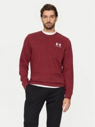 Under Armour Bluza Ua Rival Terry 1370404 Bordowy Relaxed Fit. Czerwone bluzy nierozpinane męskie Under Armour, m, bez wzorów, z bawełny, bez ramiączek, bez kaptura. Za 109.99 zł.