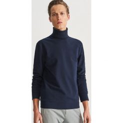 Bluza z golfem - Granatowy. Bluzy nierozpinane męskie marki Reserved. Za 79.99 zł.