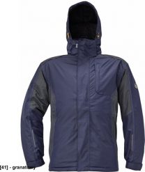 CERVA DAYBORO parka - męska kurtka zimowa, odpinany kaptur, polar kołnierz i w kapturze, odblaskowe elementy, 100% poliester - ciemnobrązowy L. Brązowe kurtki męskie CERVA, na zimę, l, bez wzorów, z polaru, bez ramiączek, bez kaptura. Za 253.41 zł.