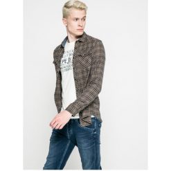 Blend - Koszula. Szare koszule męskie Blend, w kratkę, z bawełny, z klasycznym kołnierzykiem, z długim rękawem. W wyprzedaży za 69.90 zł.