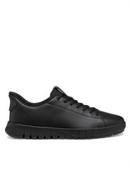 Geox Sneakersy U Flextride Plus U56MAA 0009B C9999 Czarny. Czarne buty sportowe na co dzień męskie Geox, m, bez wzorów, ze skóry, bez ramiączek, bez kaptura. Za 369.99 zł.