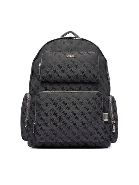 Guess Plecak HMBOST P6111 Szary. Szare plecaki męskie Guess, z aplikacjami, z materiału. Za 679.99 zł.