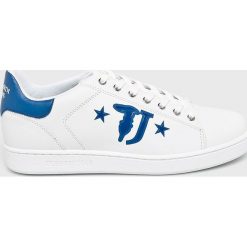 Trussardi Jeans - Buty. Białe buty sportowe na co dzień męskie marki TRUSSARDI JEANS, z gumy, sportowe. Za 429.90 zł.