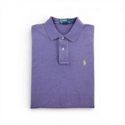 Second life - Męski polo z krótkim rękawem - Stan bardzo dobry. Fioletowe koszulki polo męskie Ralph Lauren, m, bez wzorów, sportowe, bez kołnierzyka, bez ramiączek. Za 114.17 zł.