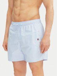 Tommy Hilfiger Szorty kąpielowe UM0UM03258 Błękitny Regular Fit. Niebieskie kąpielówki męskie Tommy Hilfiger, bez wzorów, z syntetyku. Za 169.99 zł.
