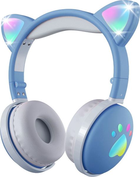 Słuchawki Mozos Kid Dog Niebieskie. Niebieskie słuchawki bluetooth Mozos. Za 78.99 zł.