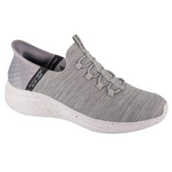 Buty sportowe Sneakersy męskie, Slip-Ins Ultra Flex 3.0 - Right Away. Szare buty sportowe na co dzień męskie Skechers, m, bez wzorów, z materiału, sportowe, bez ramiączek, bez kaptura, trekkingowe. Za 399.99 zł.