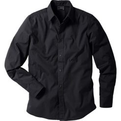 Koszula ze stretchem Slim Fit bonprix czarny. Koszule męskie marki bonprix. Za 74.99 zł.